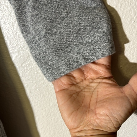 Lole Calm French Terry Sweatshirt Dress S Gray Wide Crewneck Organic Cotton - Picture 5 of 8